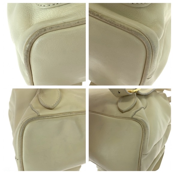 Gucci Gucci Bamboo Leather Backpack Off-White Leather Backpack 00318170016 - Picture 3 of 9